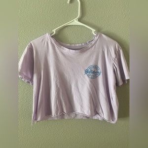 Billabong lilac cropped tee